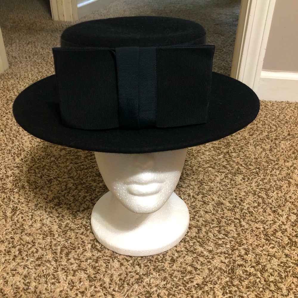 Felt Black Hat 100% Wool Made USA